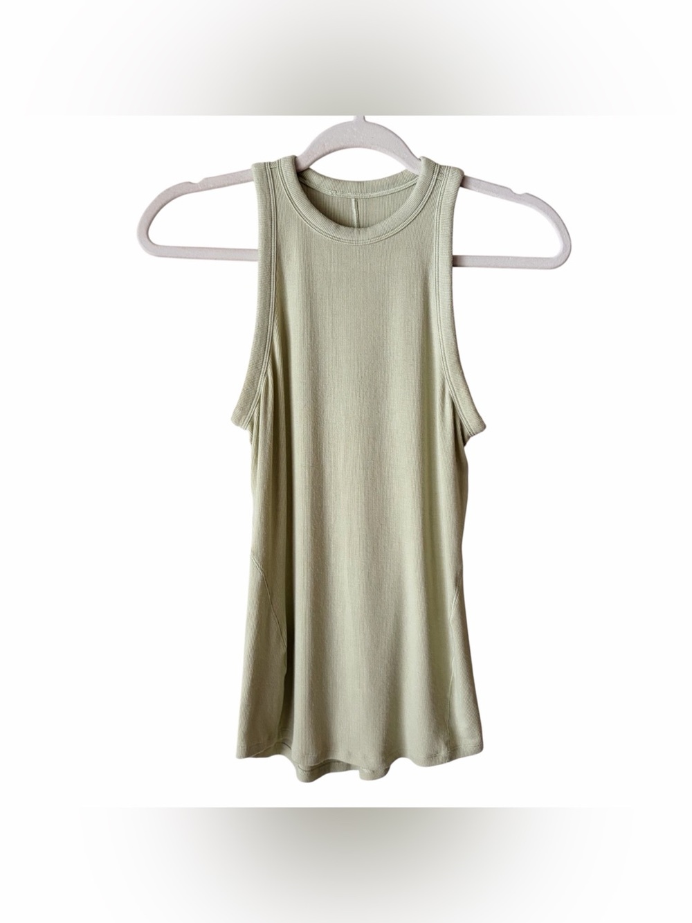 Lululemon | Ribbed Knit Tank Top Crew Neck Active Athleisure Light Green S/M